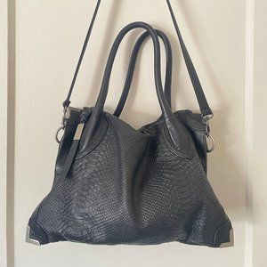 Foley + Corinna Snakeskin Shoulder Tote Bag